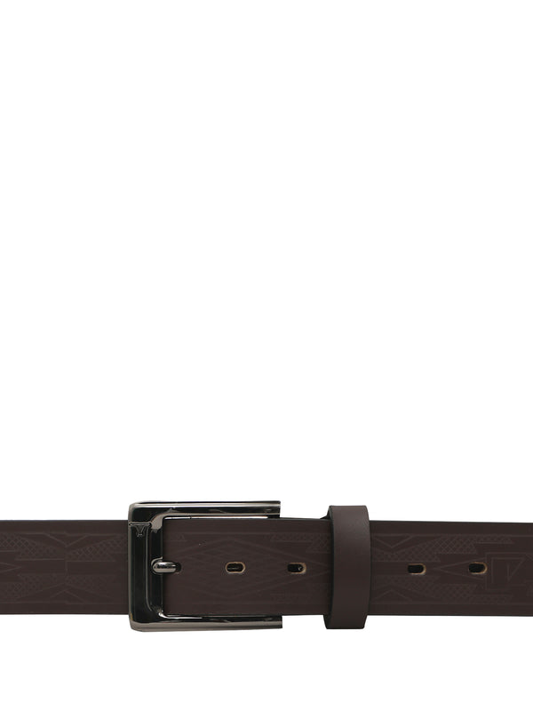 Bulchee Premium Collections Men's Genuine Leather Belt | Embossed Jeans | Brown | BUL2178B