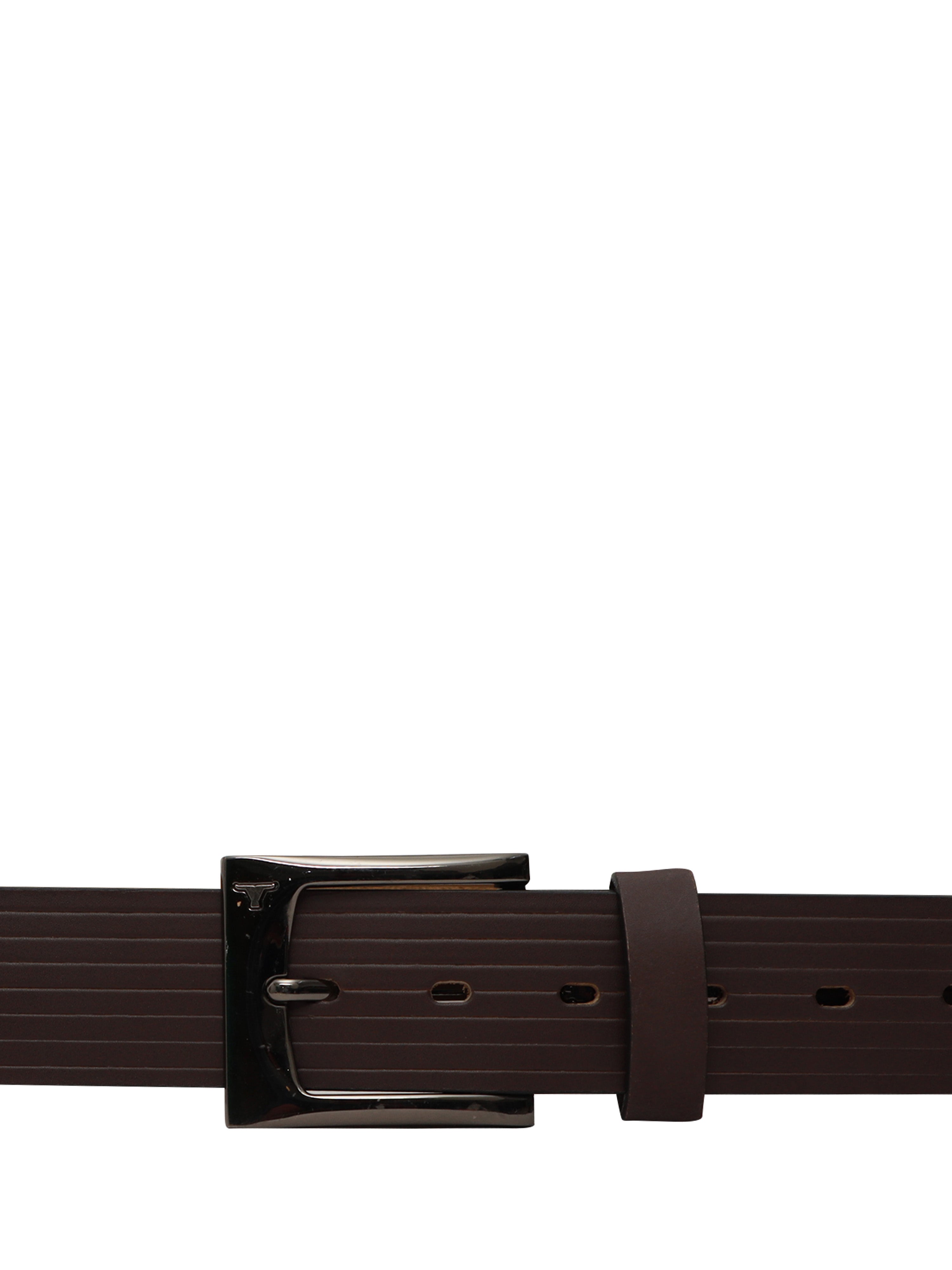 Bulchee Premium Collections Men's Genuine Leather Belt | Embossed Jeans | Brown | BUL2180B