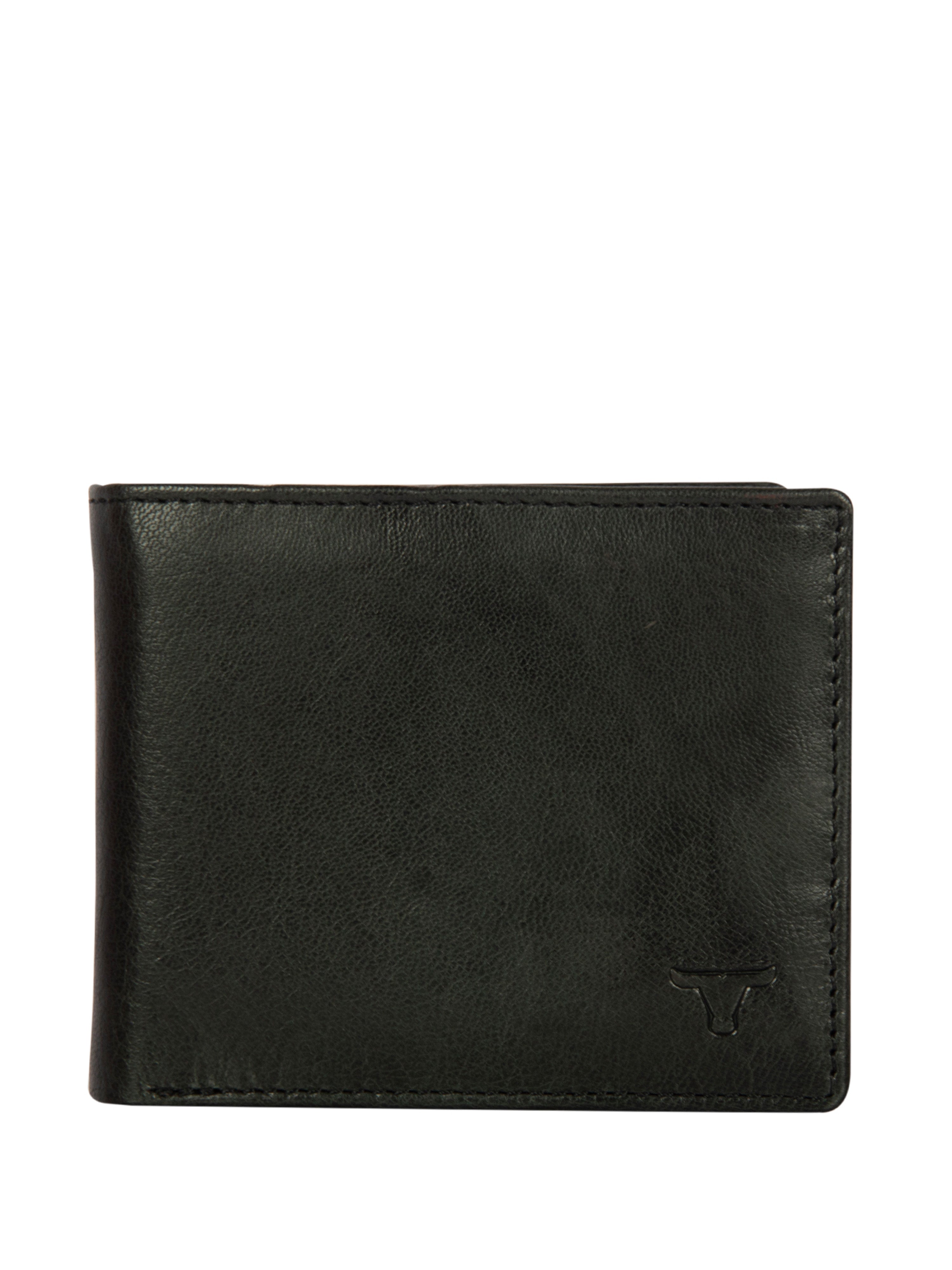 Bulchee Men Black Genuine Leather Wallet