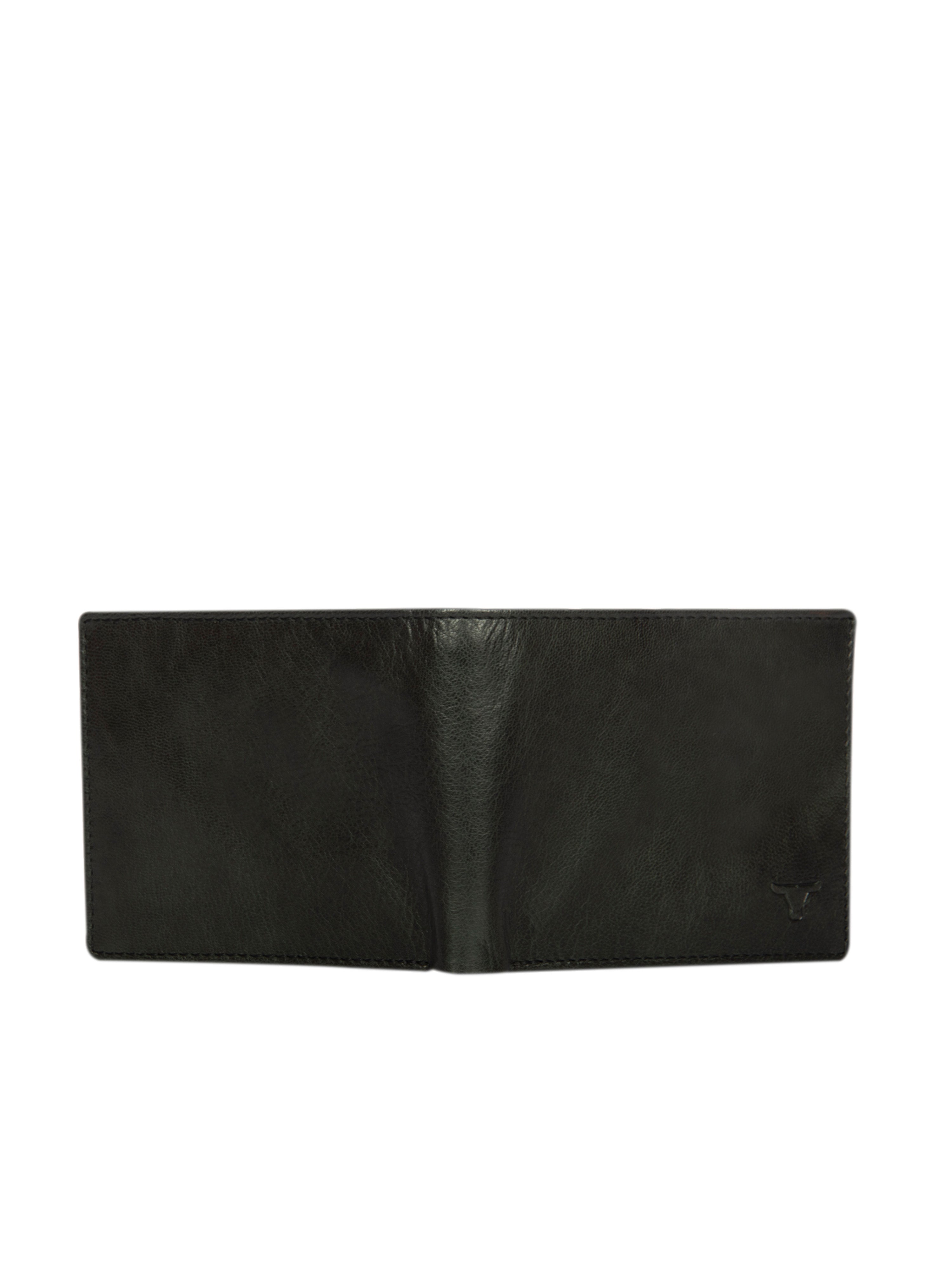 Bulchee Men Black Genuine Leather Wallet