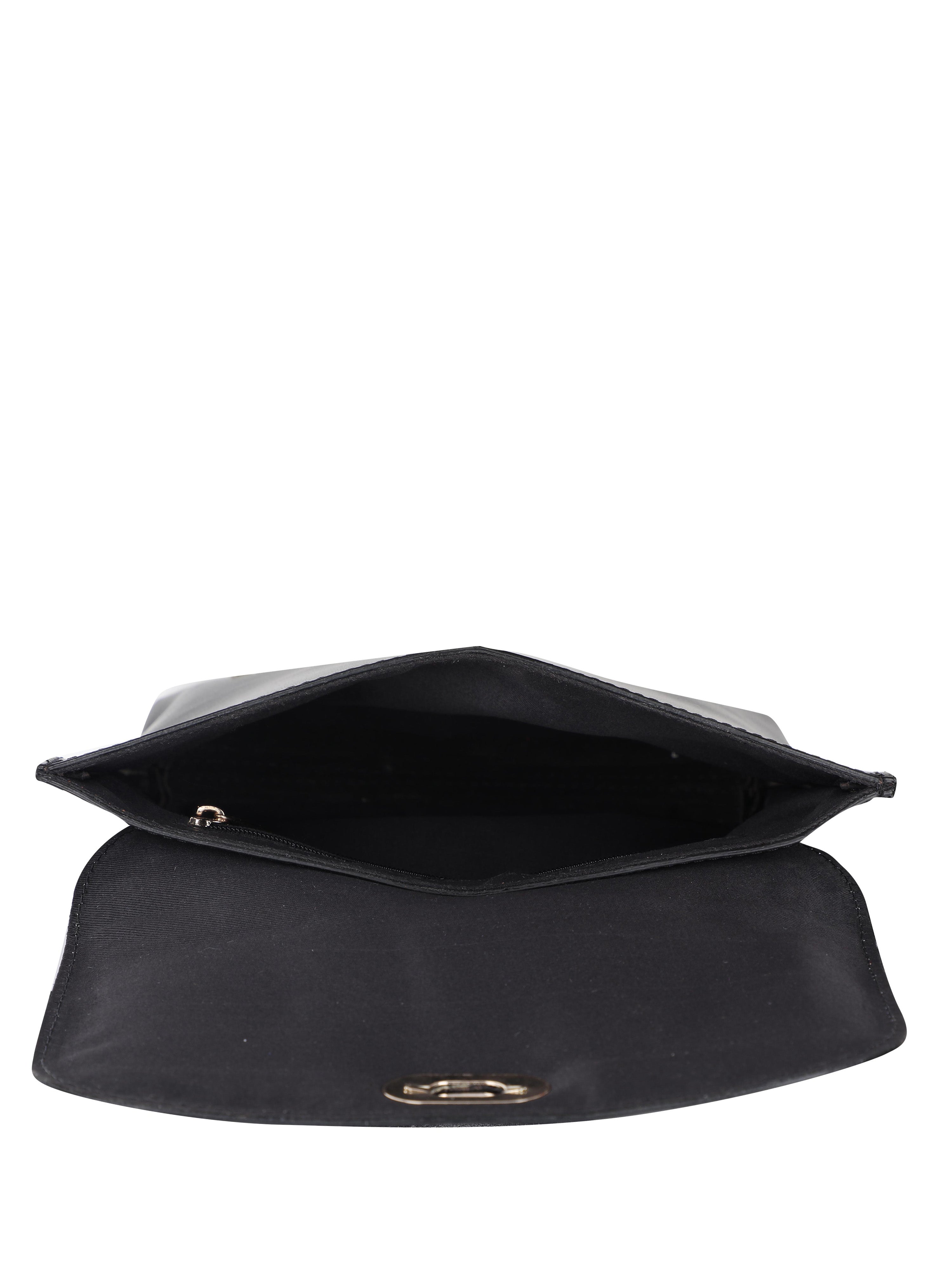 Bulchee Leather Ladies Black Sling Bag - HBL19005.1