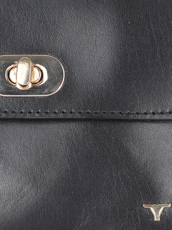 Bulchee Leather Ladies Black Sling Bag - HBL19005.1