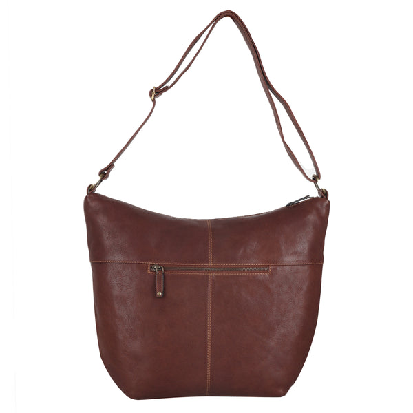 Bulchee Leather Ladies Brown Hand Bag - HBL2101.2