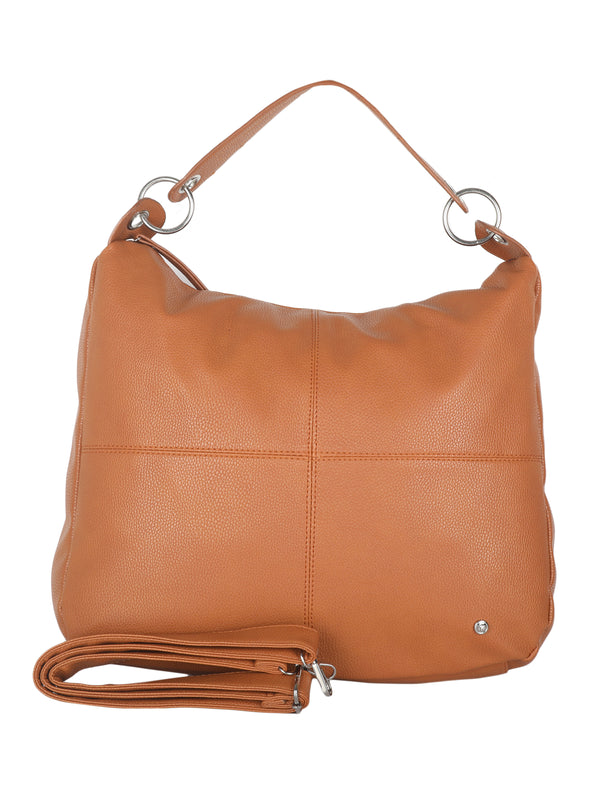 Bulchee Non Leather Ladies Tan Shoulder Bag - HBPUF01.5-19