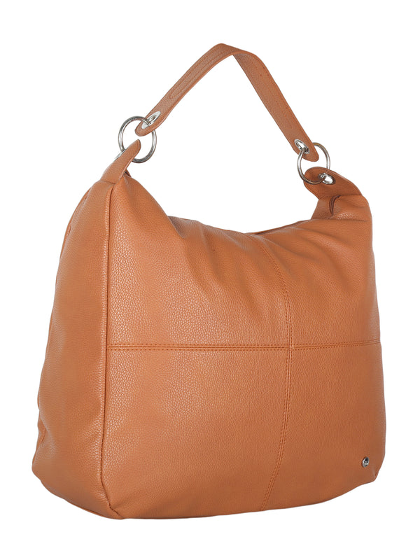 Bulchee Non Leather Ladies Tan Shoulder Bag - HBPUF01.5-19