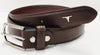 Bulchee Men's Padded Chinos Genuine Leather Belt Brown BUL2030B
