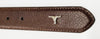 Bulchee Men's Padded Chinos Genuine Leather Belt Brown BUL2030B