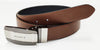 Bulchee Men's Genuine Leather Flat Buckle Belt | Reversible Flat | Tan/Black | BUL2016B