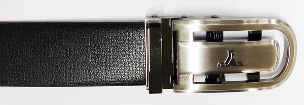 Bulchee Men's Genuine Leather Belt | Reversible Auto Lock | Black/Brown | BUL2024B