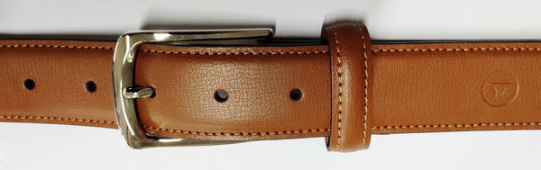 Ufficio Men's Genuine Leather Belt | Padded Chinos | Brown | UFF2019B