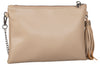 Bulchee Ladies Faux Leather Cross Body Sling Bag | Taupe | THBPYL11032.T-18