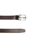 Ufficio Men's Genuine Leather Belt | Reversible Prong | Black UFF2001B