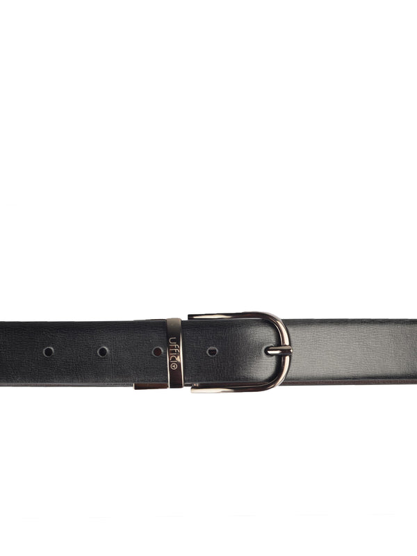 Ufficio Men's Genuine Leather Belt | Reversible Prong | Black UFF2001B