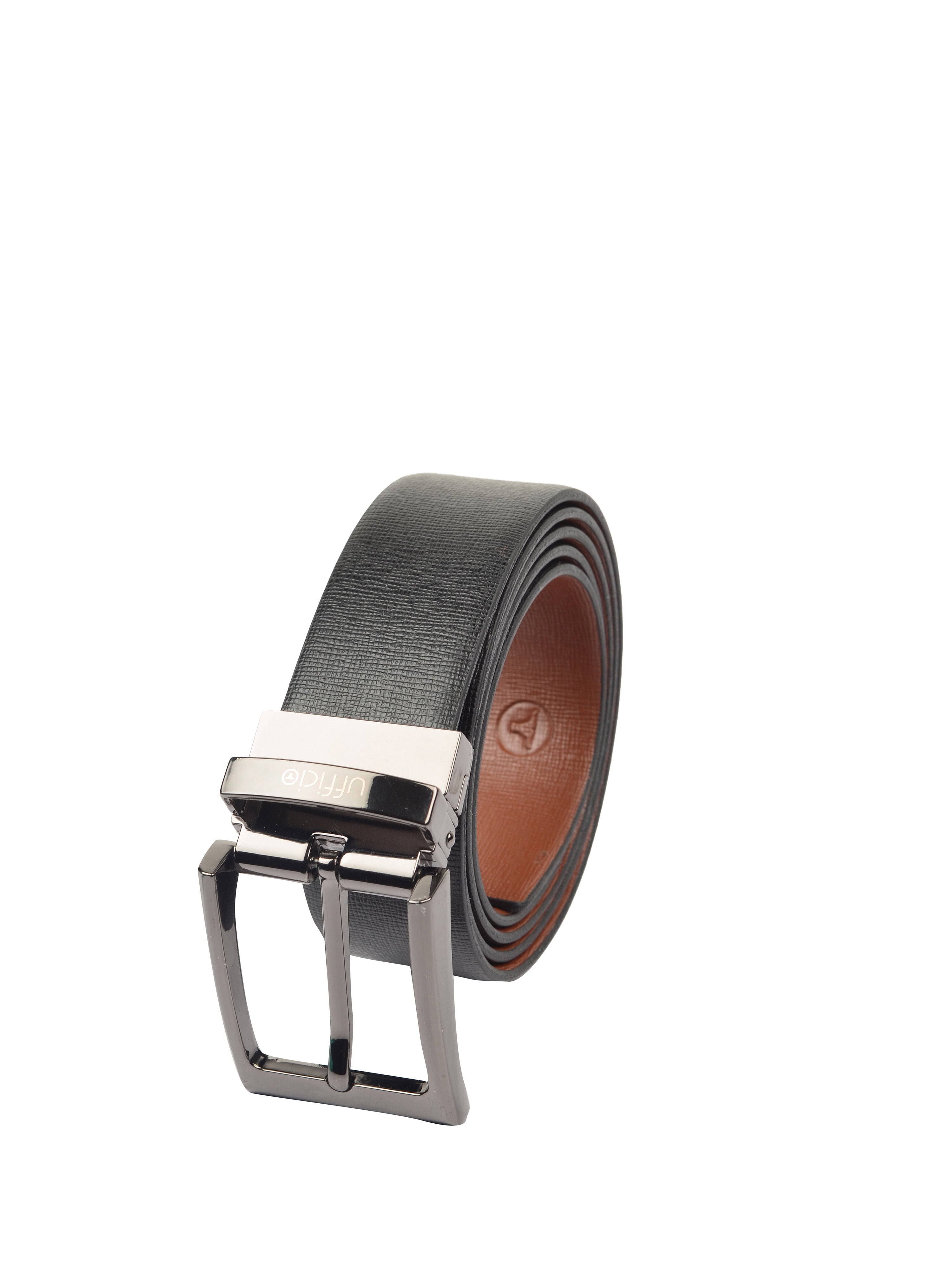 Ufficio Men's Genuine Leather Belt | Reversible Prong | Tan UFF2003B