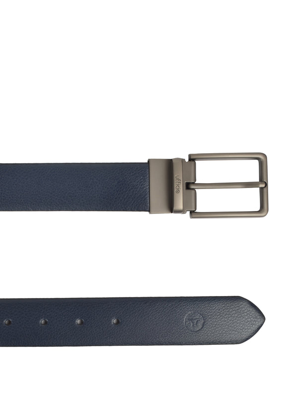 Ufficio Men's Genuine Leather Belt | Reversible Prong | Blue UFF2006B