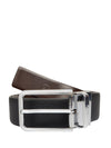 Ufficio Men's Genuine Leather Belt | Reversible Prong | Black UFF2007B