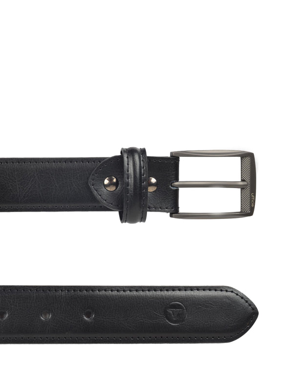 Ufficio Exclusive Collection Men's Genuine Leather Belt | Padded Chinos | Black