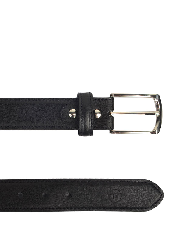 Ufficio Men's Genuine Leather Belt | PaddedChino | Black | UFF2018B