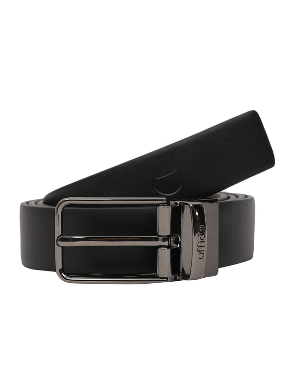 Ufficio Exclusive Collection Men's Genuine Leather Belt | Prong Reversible | Black/Brown | UFF2101B