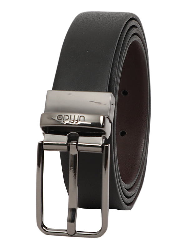 Ufficio Exclusive Collection Men's Genuine Leather Belt | Prong Reversible | Black/Brown | UFF2101B