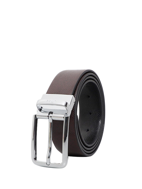 UFFICIO Men's Genuine Leather Bel | Reversible Prong | Brown/Black | UFF2102B