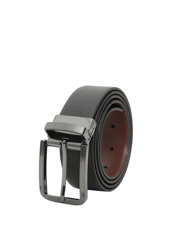 UFFICIO Premium Collections Men's Genuine Leather Belt | Reversible Prong | Black/Brown | UFF2121B